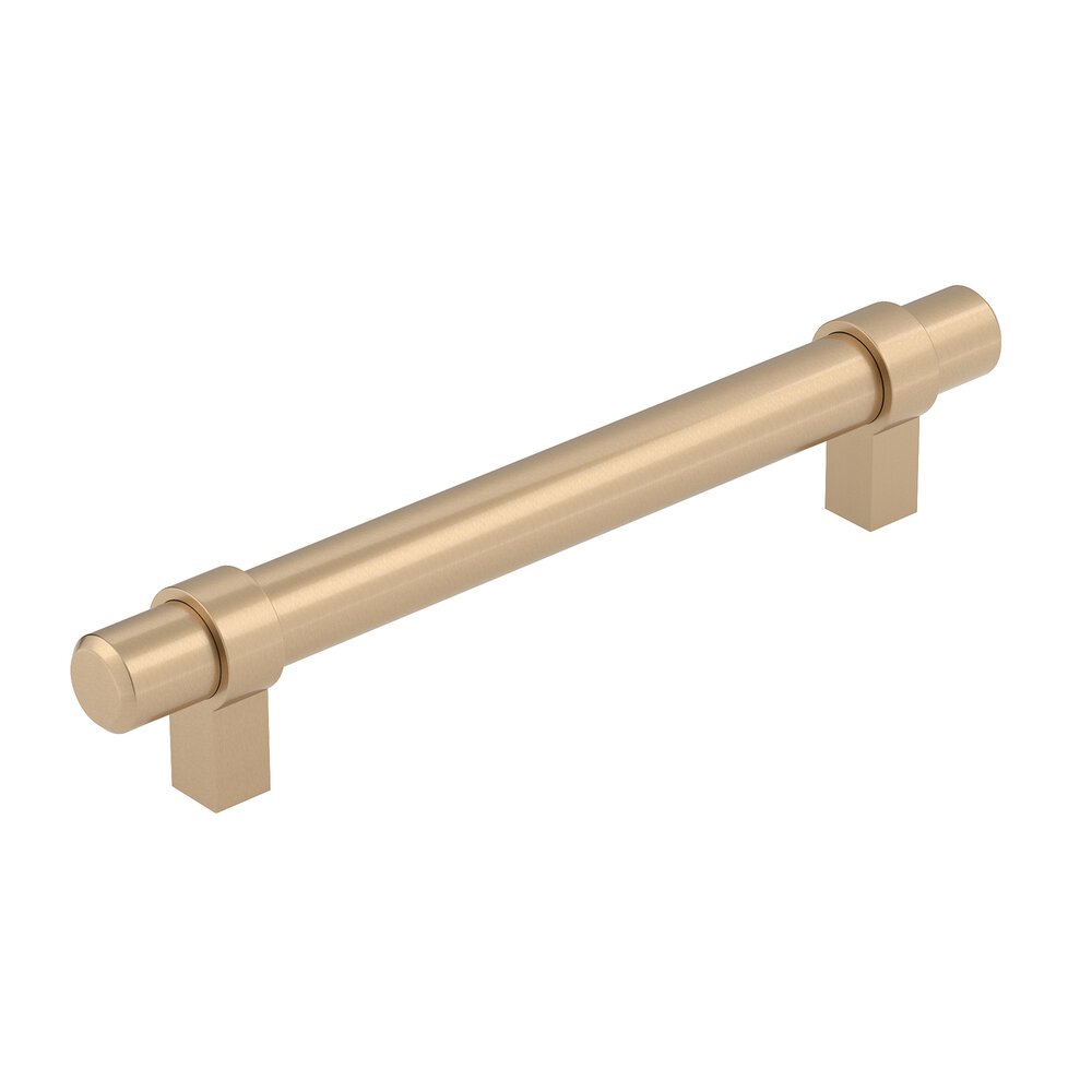 5 1/16" (128 mm) Centers Greenwich Modern Bar in Champagne Bronze