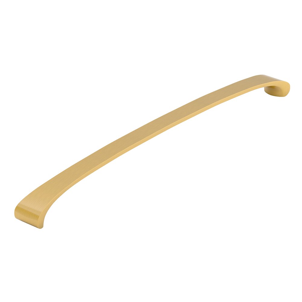12 1/2" (320 mm) Centers Recco Modern Arched Cabinet in Aurum Brushed Gold