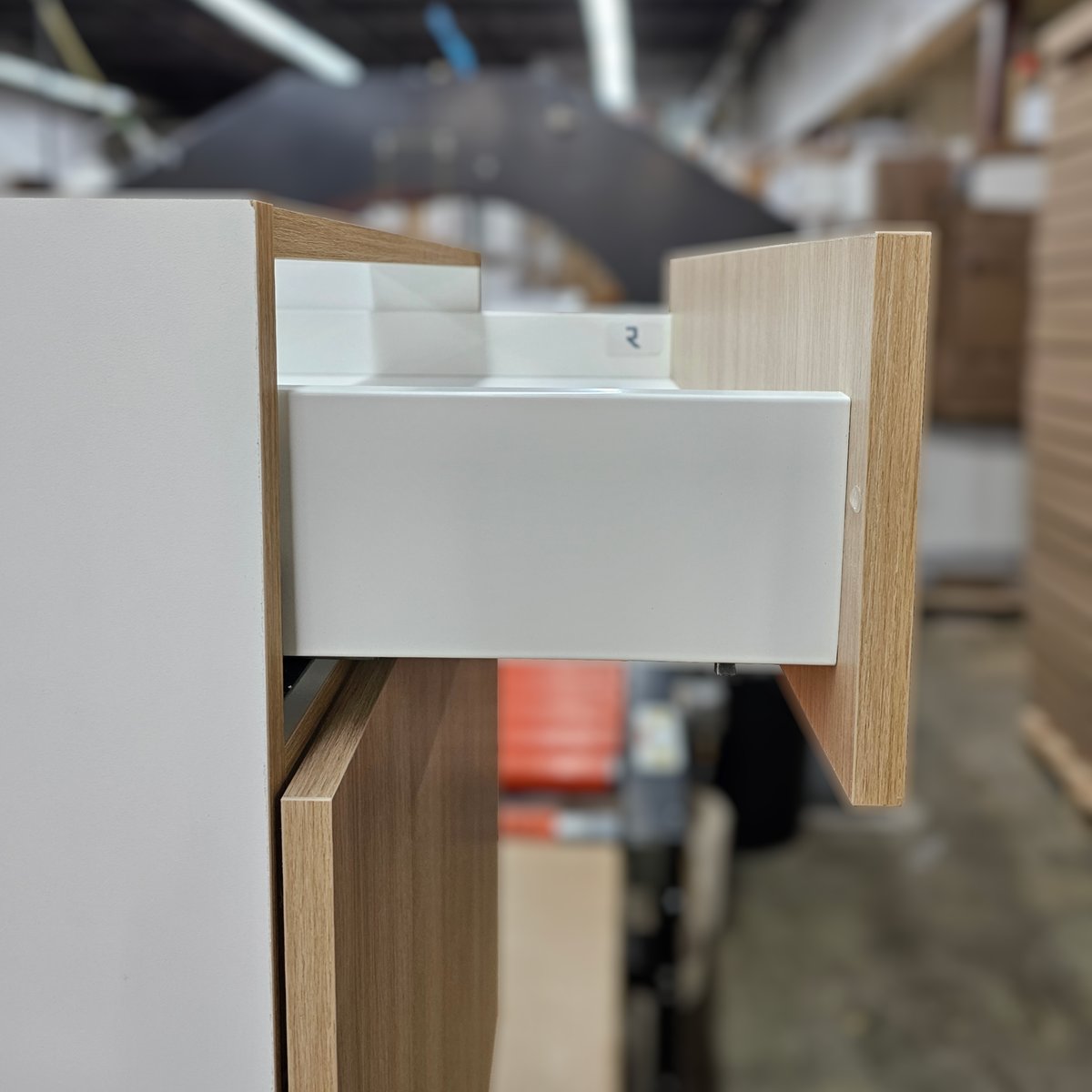 Slim Metal Drawer System — White