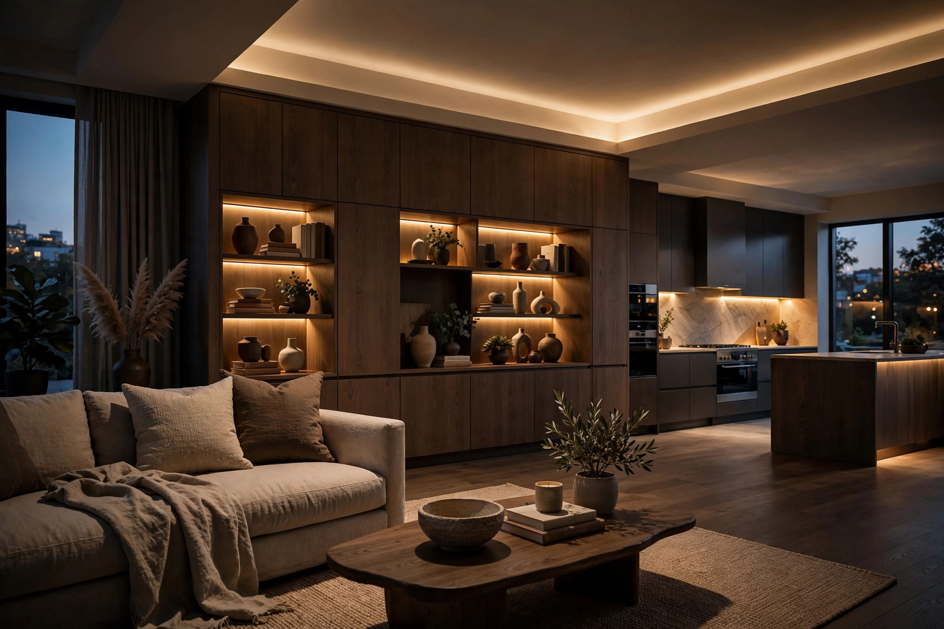 Open concept living space