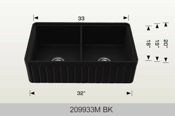 Fireclay Series · 209933M BK — BOSCO