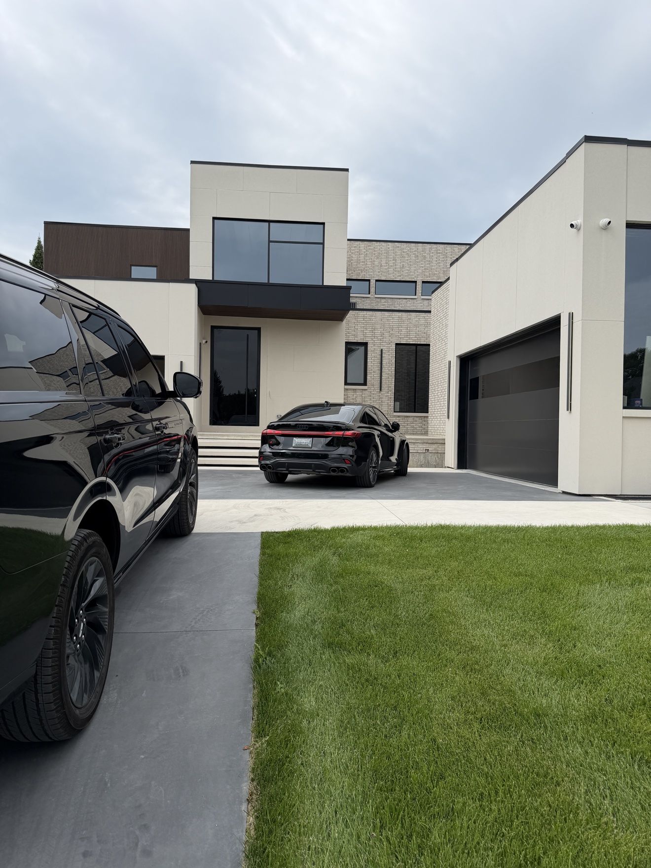Custom home exterior with Legnoux millwork, Toronto