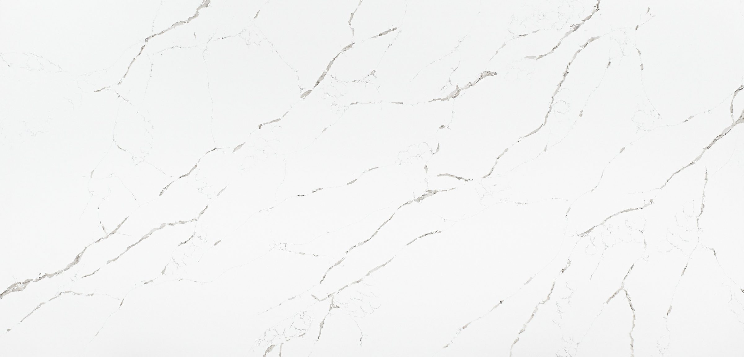 Calacatta Bold Vein Quartz — full-slab view