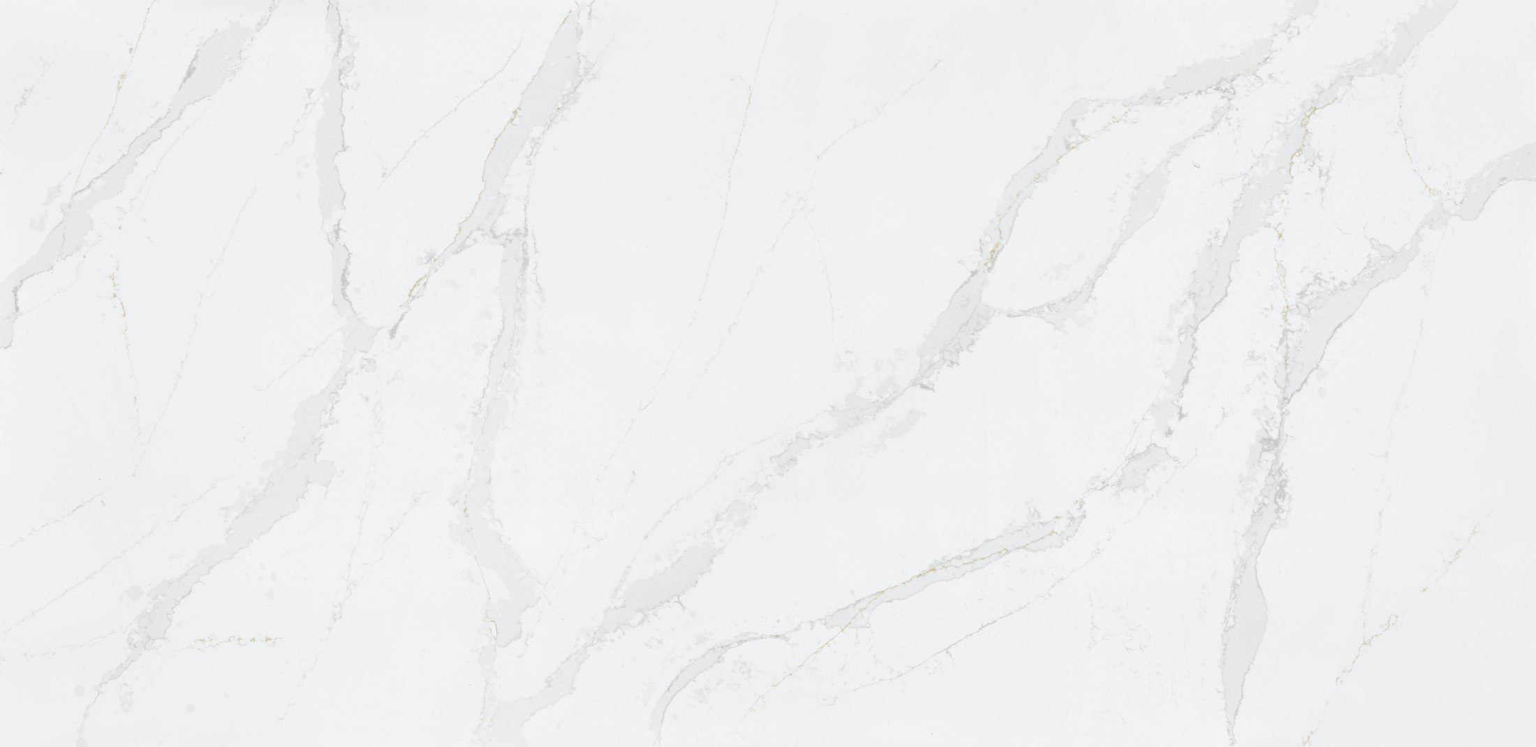 Calacatta Gold Vein Quartz — full-slab view