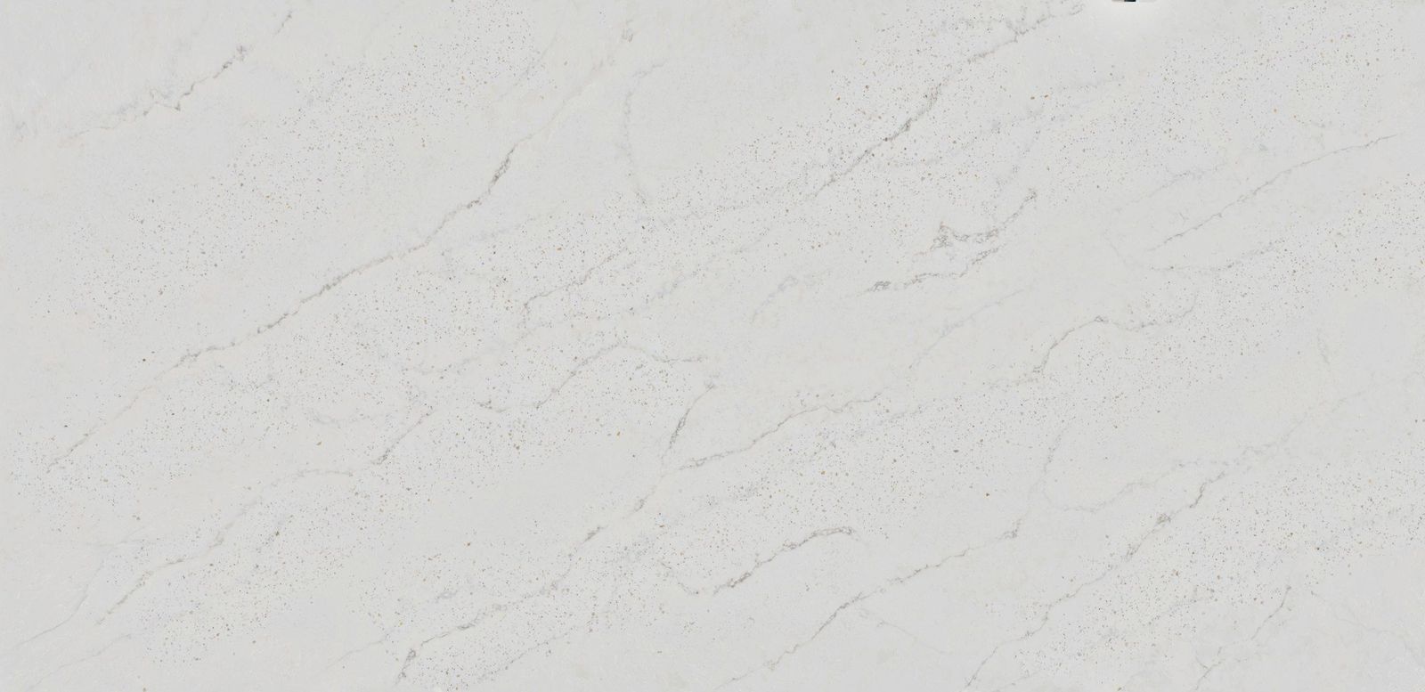 Pearl White Fine Vein Quartz — full-slab view