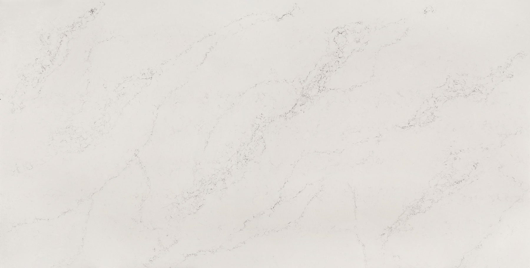 Pearl Sand Marble-Look Quartz — full-slab view