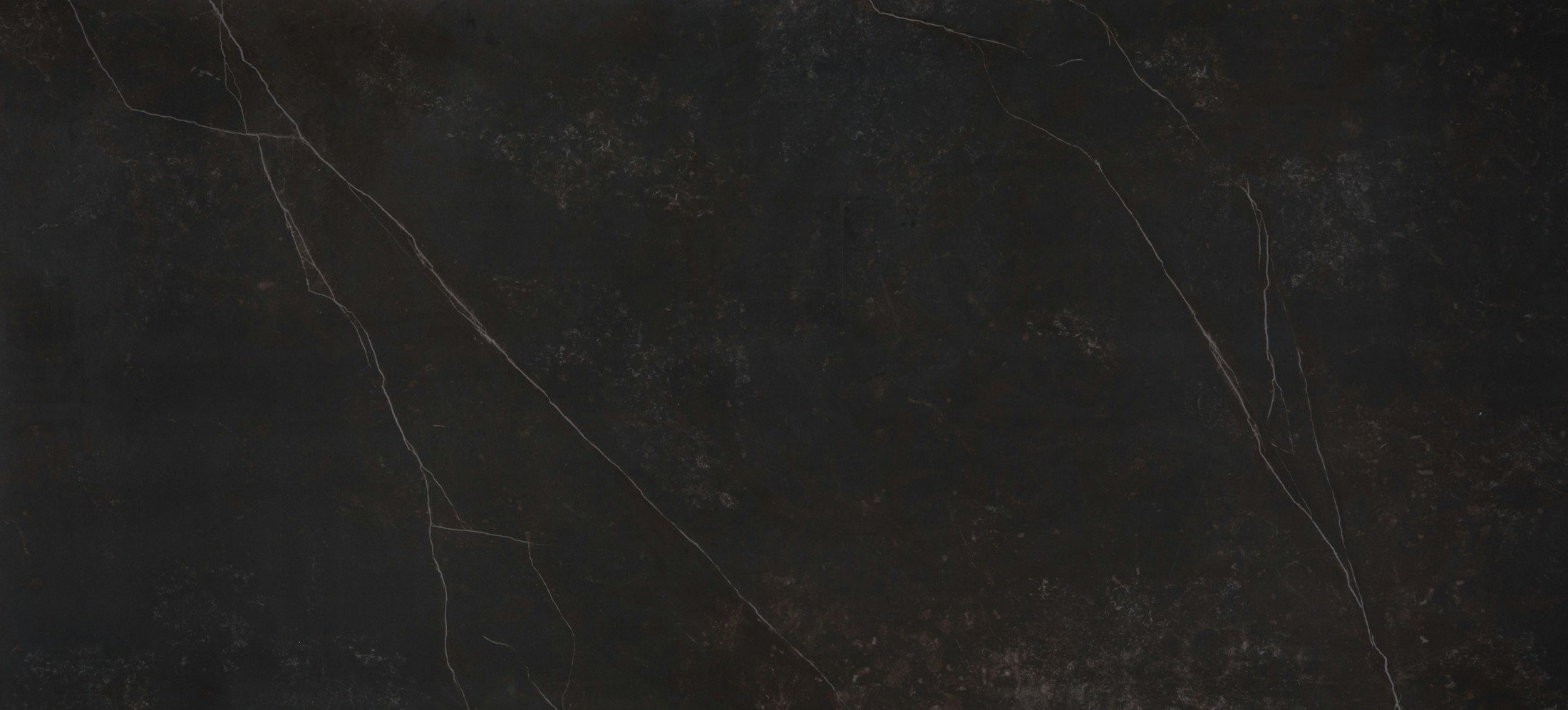 Black Marble Vein Porcelain — full-slab view