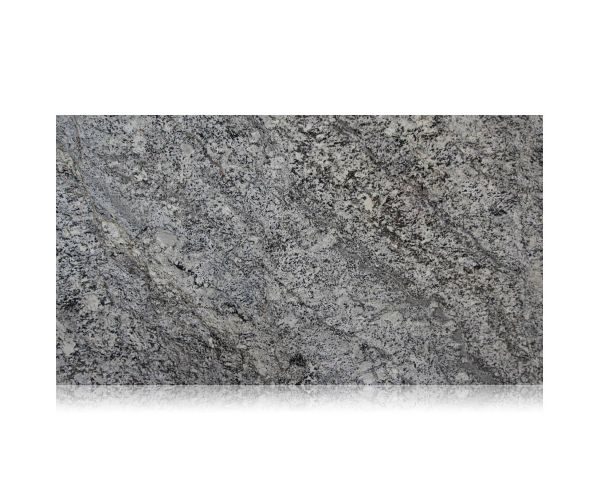Danube Grey Swirl Granite — full-slab view