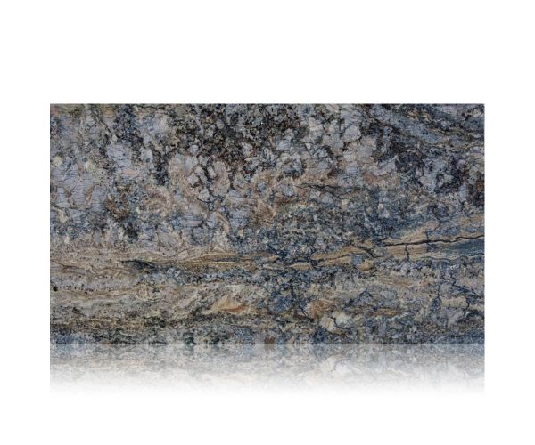 Azzurrite Blue Granite — full-slab view